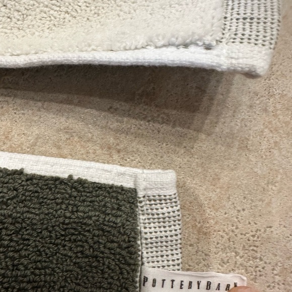 Pottery Barn Jaquard Pine 🌲 Tree Design Bath Mat set of two NWOT - Picture 6 of 6